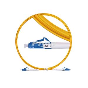 LC/UPC轉LC/UPC單模單芯2.0mm 3M低煙無鹵 黃色 5dB衰減跳線